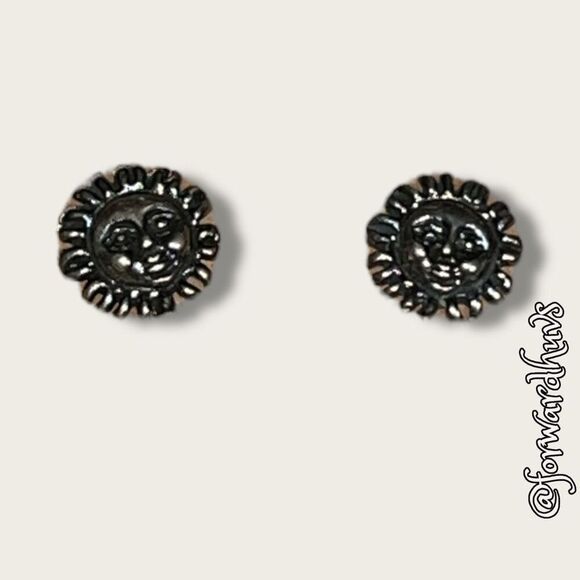 Bundle Sale 3 for $15 | Silver-Tone Sunshine Earrings - Picture 4 of 7